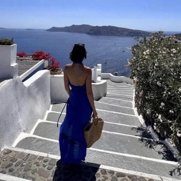 🔥🔥Zara Linen blend halter dress - Picture 4 of 7